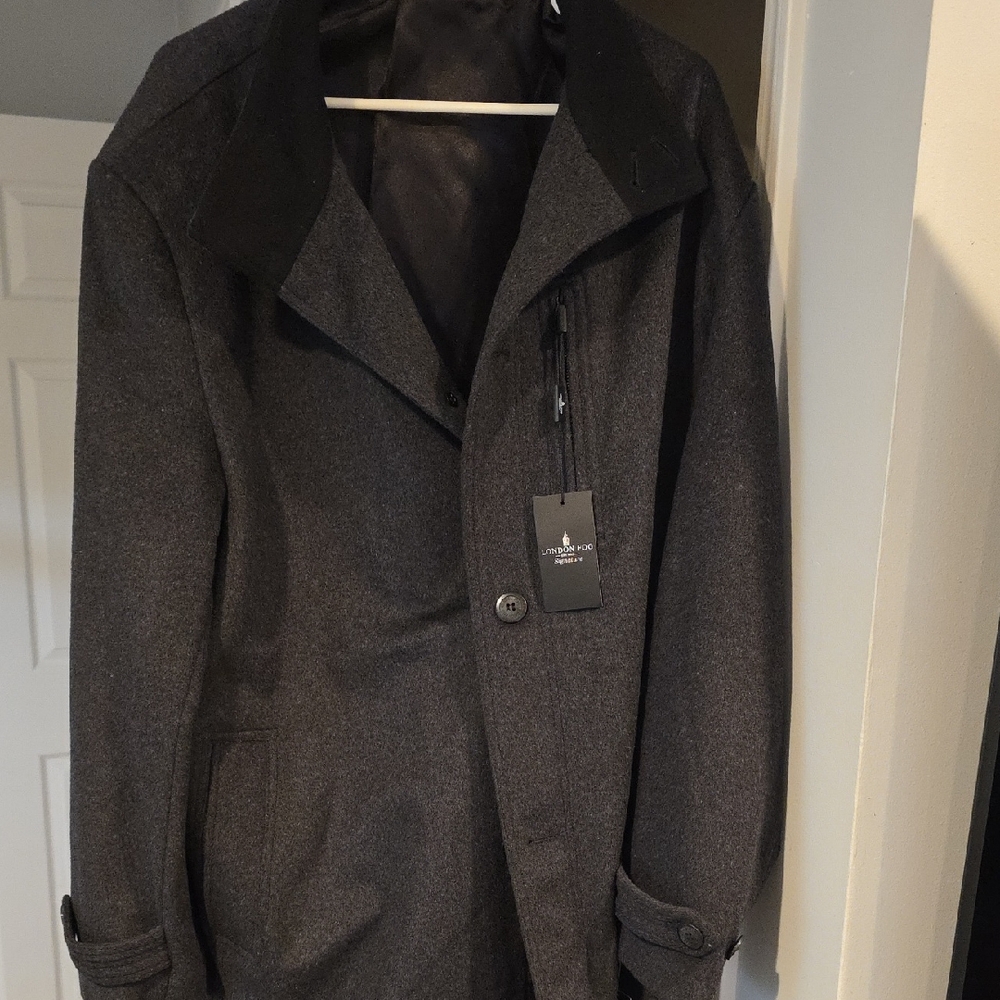 London Fog Charcoal Clark Coat
